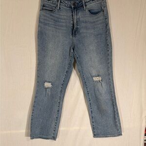 Articles Of Society Light Blue Distressed Ankle Jeans